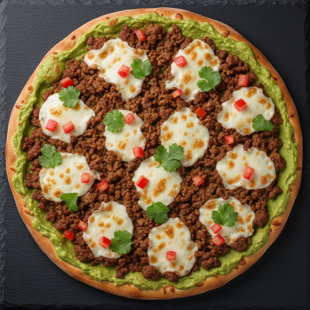Pizza Carne Guacamole XL 16" $16