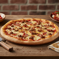 Pizza Carne y Tocino XL 16" $16